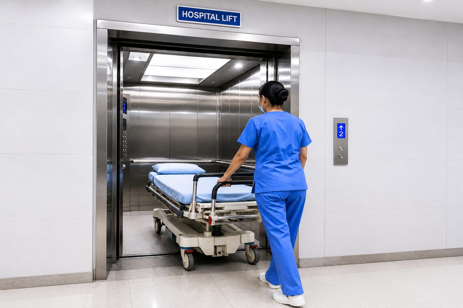 Hospital Elevator - CG Elevator and Services